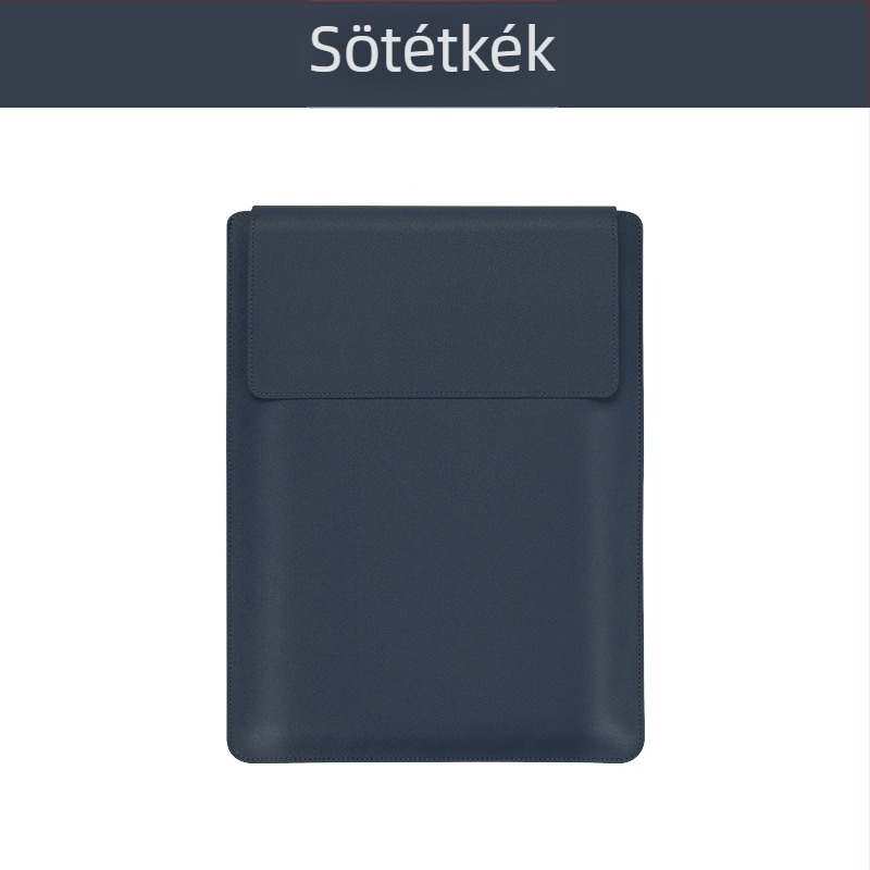 PU bőr védőtok állítható állvánnyal, laptopok és táblagépek számára, kézi clutch-stílus, vízálló és kopásálló