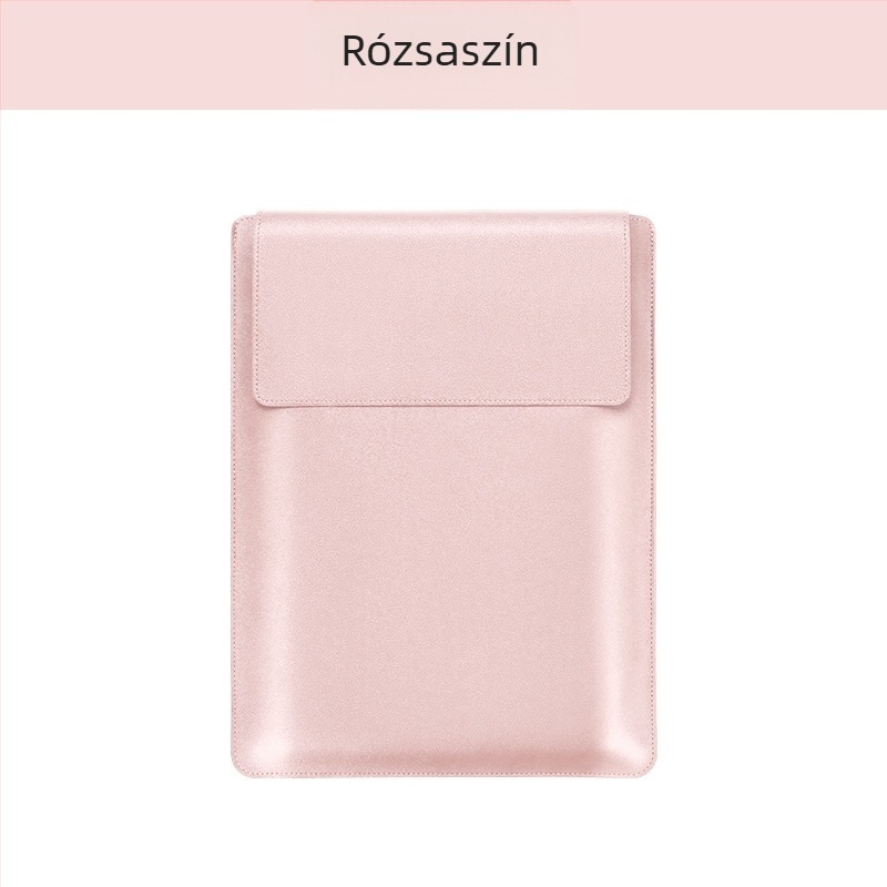 PU bőr védőtok állítható állvánnyal, laptopok és táblagépek számára, kézi clutch-stílus, vízálló és kopásálló
