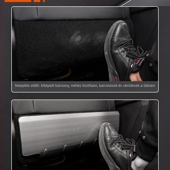 Rozsdamentes acélból készült ülésvédő panel anti-kick a Haval Big Dog / Raptors (hátsó rész) szöveges logóval
