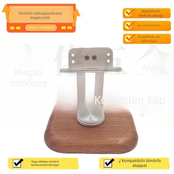 Tablettás állvány, összecsukható kialakítás, Gamera márka; modell Tablet stand; tömeg 130 g; csomagolás: papírdoboz + PE