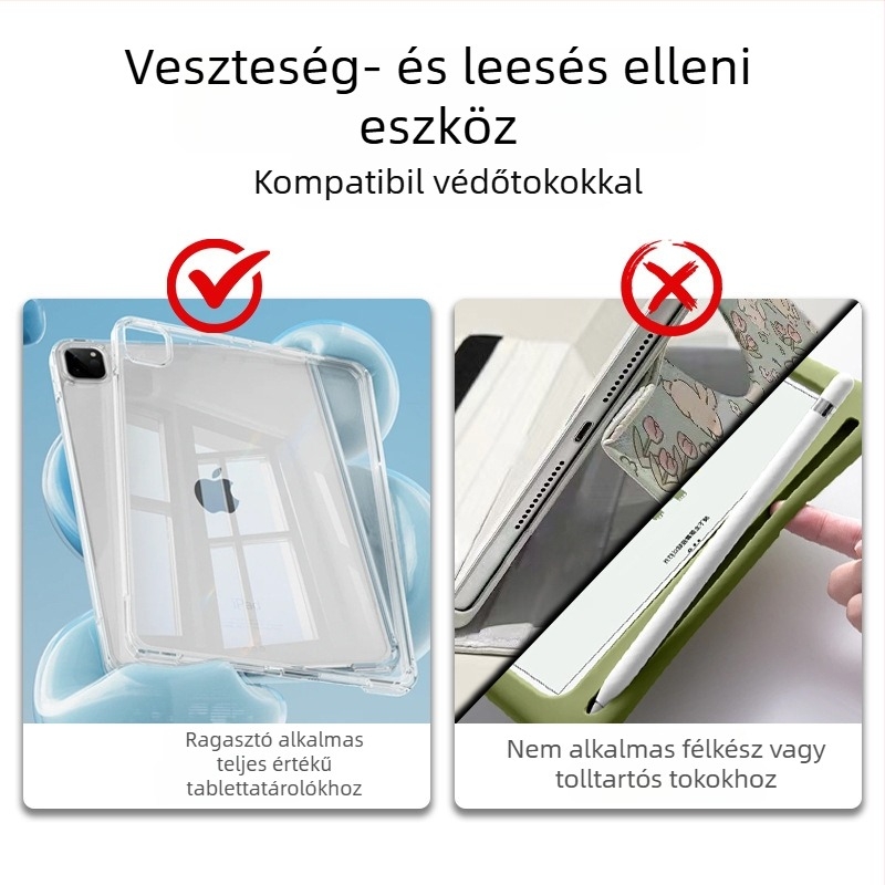 Anti-lost patch iPadhez – Stylus kiegészítő, kompatibilis minden típusú telefon tokhoz és tablet tokhoz, márka Qiongyu dolphin, 2024-es megjelenés.