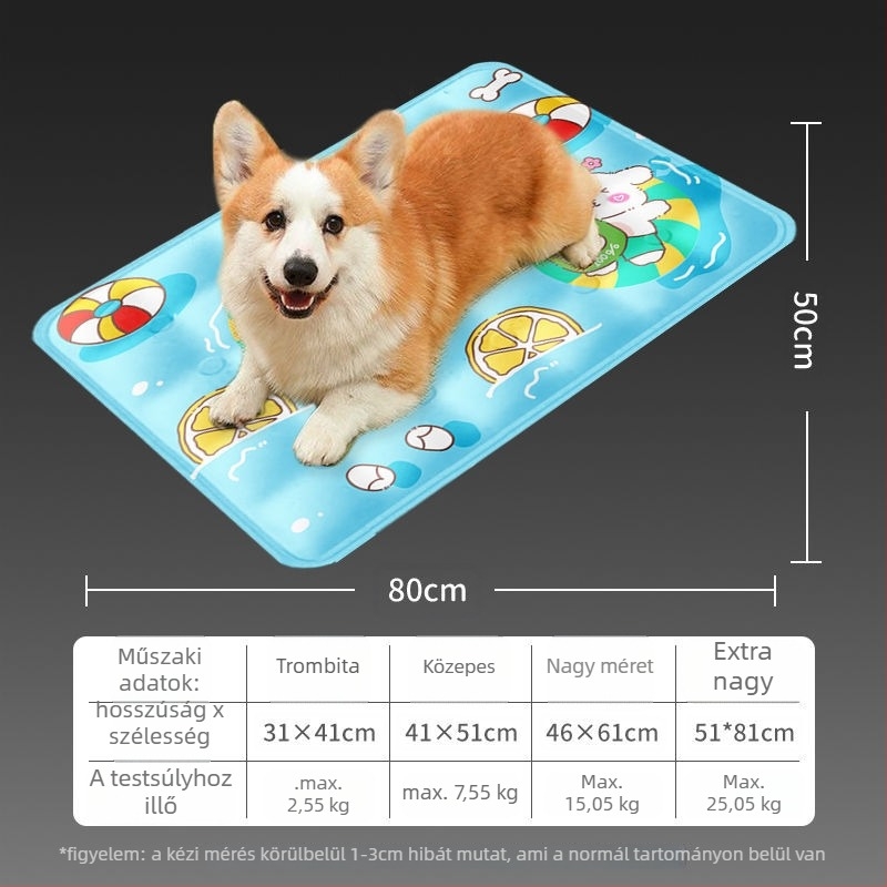 Hűtő matrac háziállatoknak – kutyáknak és macskáknak, alvómatrac és padlóra helyezhető párna