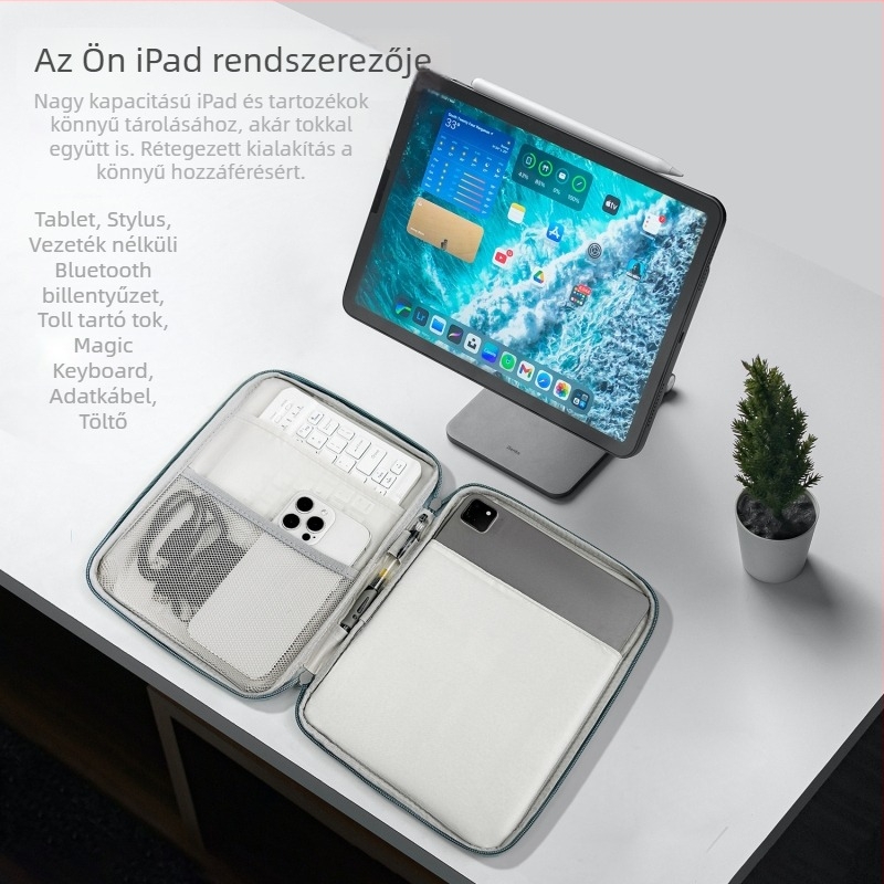 11 hüvelykes táblagép-tok védőburkolattal Apple iPad, Huawei és Xiaomi táblagépekhez