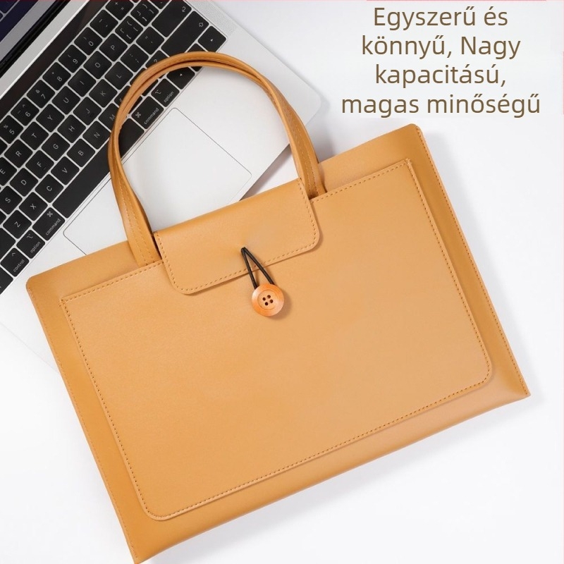 Laptop táska MacBook 13 és Huawei MateBook 14-hez, PU anyag, PU bélés, megjelenés 2025 tavaszán