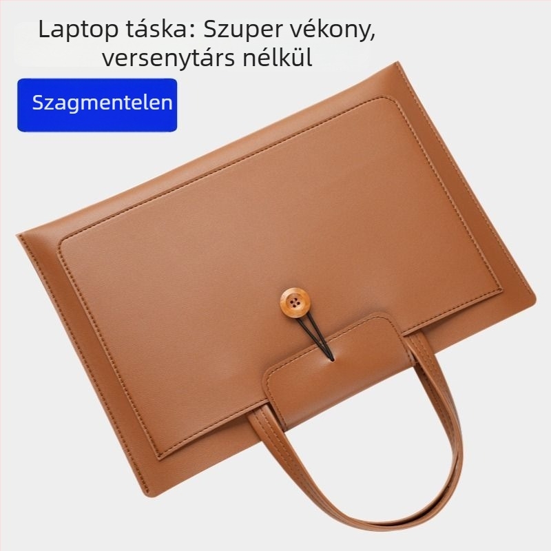 Laptop táska MacBook 13 és Huawei MateBook 14-hez, PU anyag, PU bélés, megjelenés 2025 tavaszán