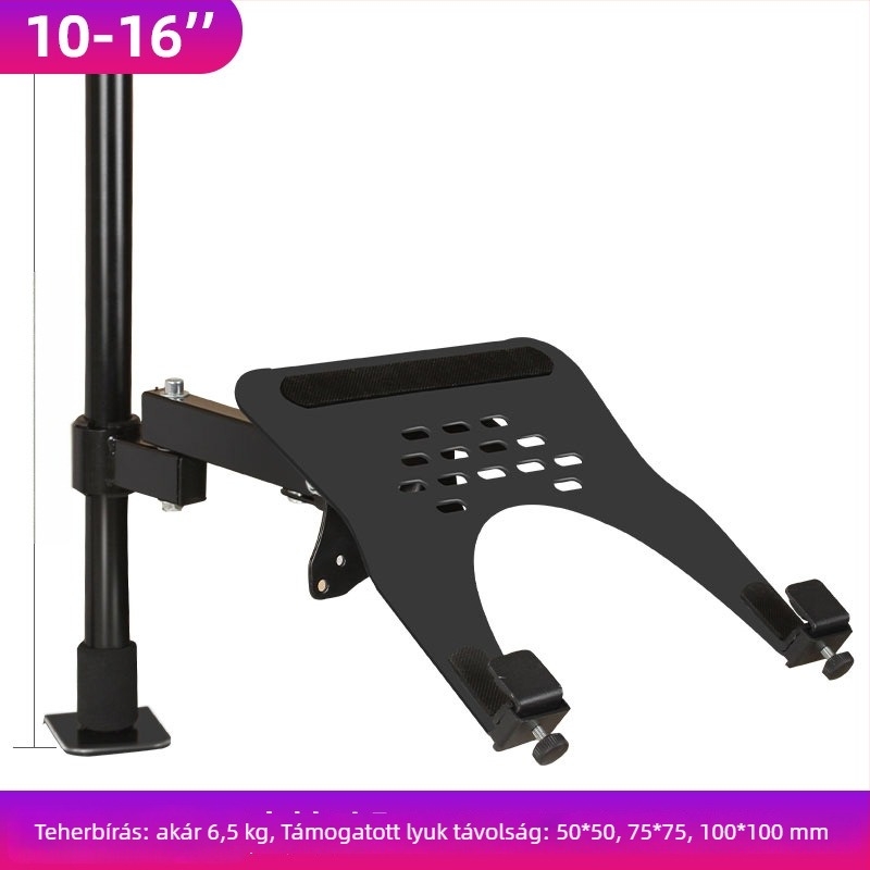 Laptop állvány hidegen hengerelt acélból, kompatibil 10–16 hüvelykes laptopokkal, súly 1.0 kg, márka Three Strategies