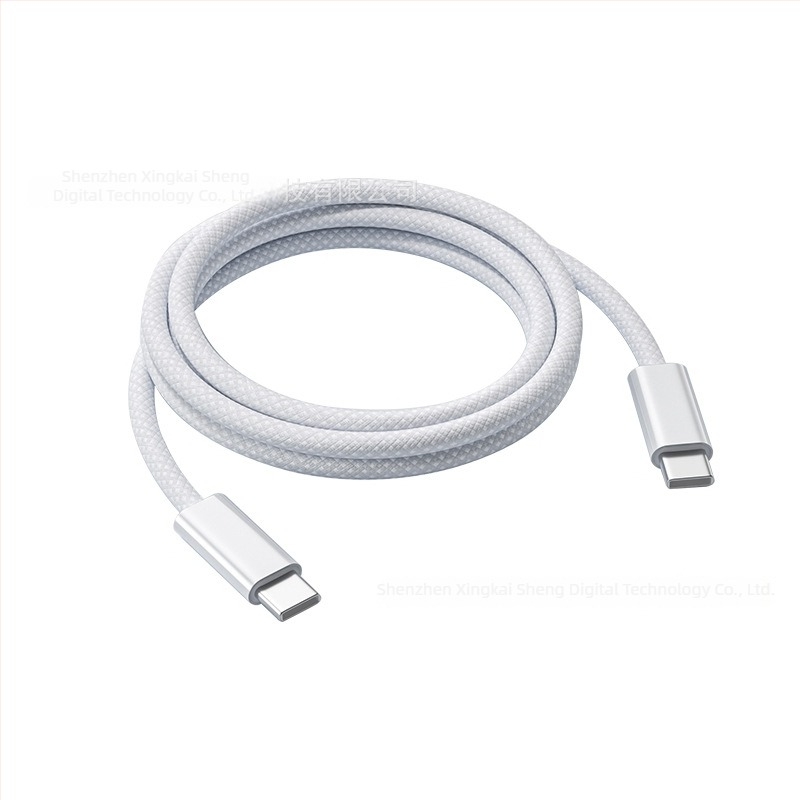 Type-C szövött adatkábel Huawei, Xiaomi és Apple iPhone 15-höz – 240W gyorstöltés, egyetlen csatlakozó