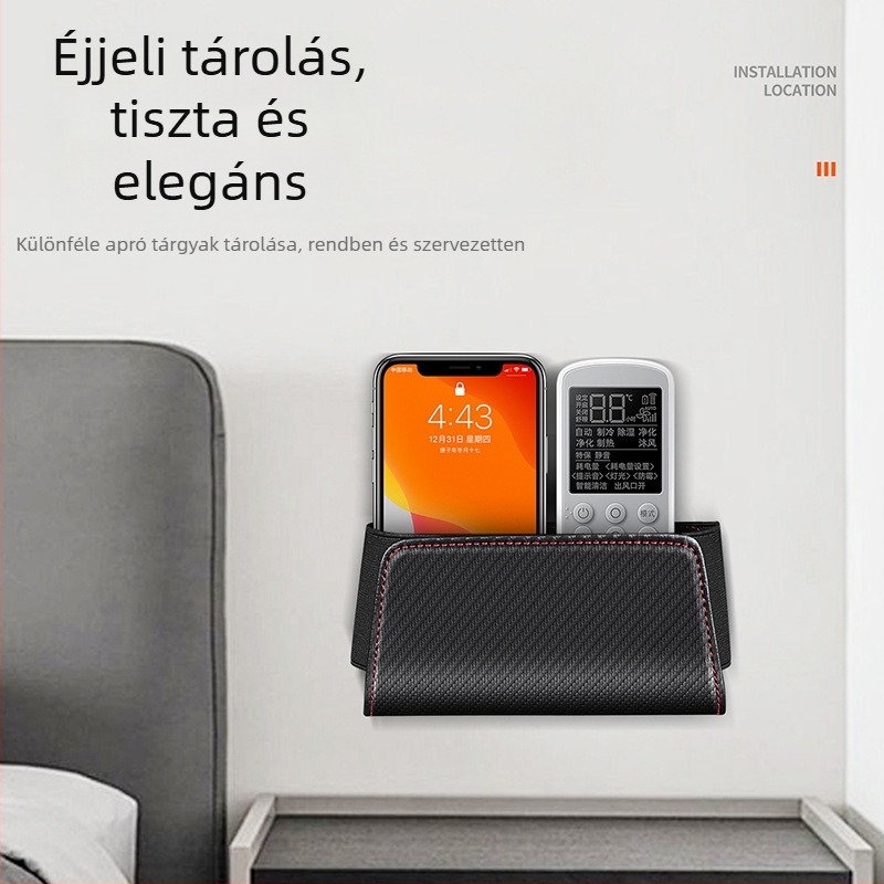 Bőrhatású, hátsó üléstároló – multifunkcionális szervező középső telefon- és kártyatartóval, ajtó melletti tárolóval