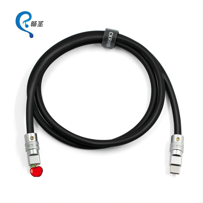 27W USB-C–Apple Lightning töltő- és adatkábel folyékony szilikonból, 1–2 m