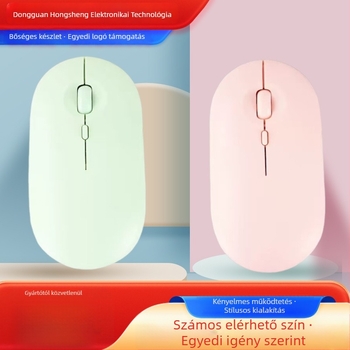 Vezeték nélküli egér 2,4G + Bluetooth kapcsolattal, 1600dpi, 4 gomb, újratölthető, ergonomikus