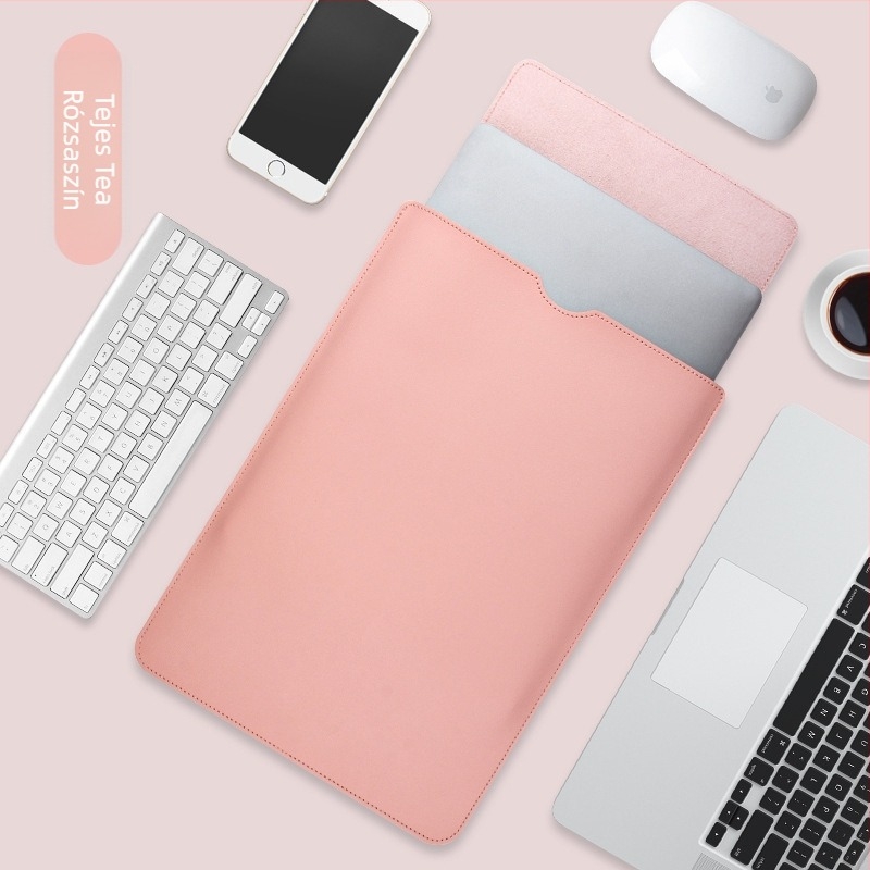 Xrt PU bőr belső laptop-táska 16 hüvelykes laptophoz, vízálló és kopásálló, könnyű, egérpadként és tabletatáskaként is használható