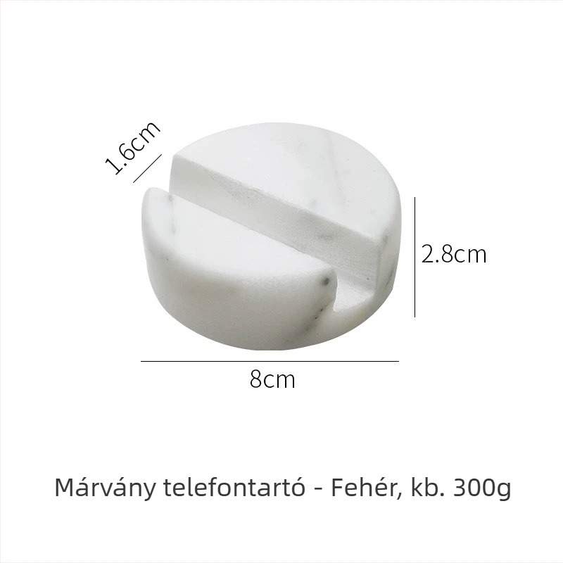 Márvány asztali tartó telefonhoz és tabletához, skandináv minimalist design, univerzális kompatibilitás