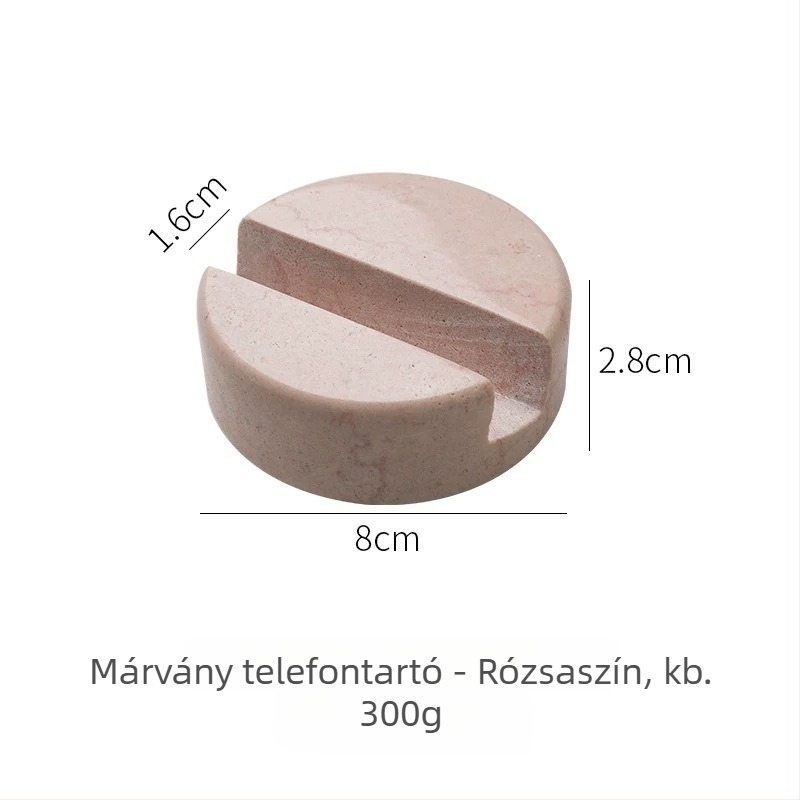 Márvány asztali tartó telefonhoz és tabletához, skandináv minimalist design, univerzális kompatibilitás