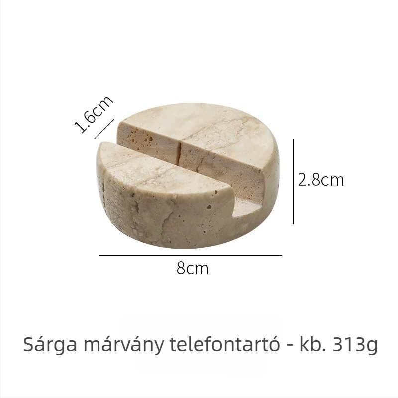 Márvány asztali tartó telefonhoz és tabletához, skandináv minimalist design, univerzális kompatibilitás