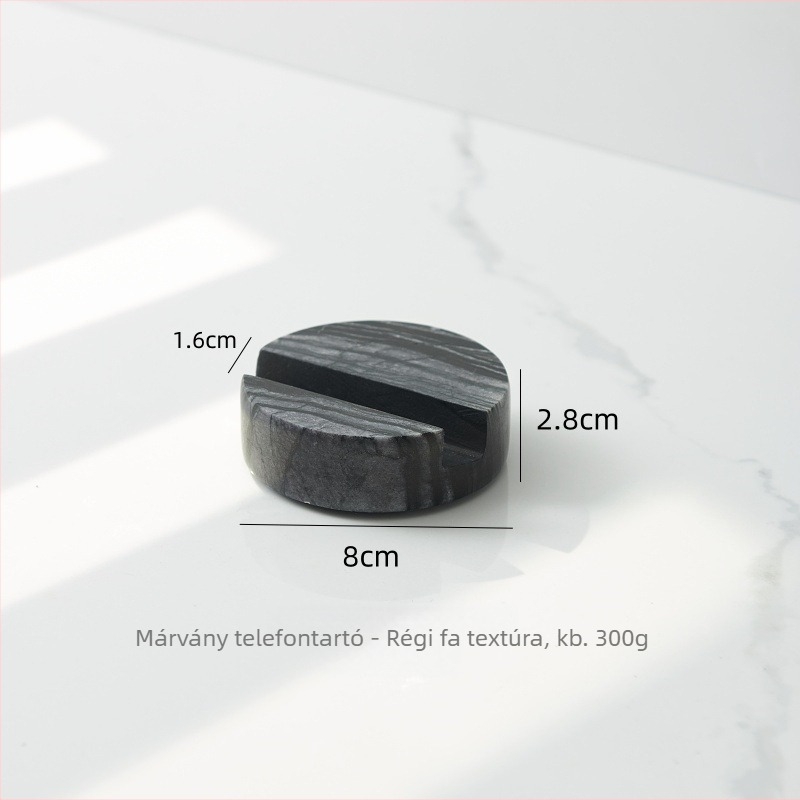 Márvány asztali tartó telefonhoz és tabletához, skandináv minimalist design, univerzális kompatibilitás