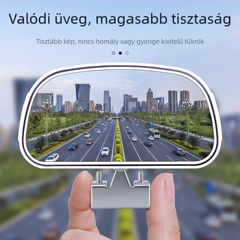 Széleslátószögű tolató visszapillantó tükör kiegészítő holttér-tükrökkel, autókhoz és tanulóautókhoz