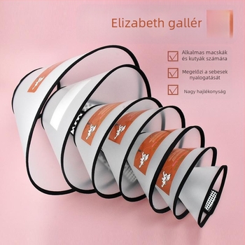 Elizabethán gallér macskák és kutyák számára - posztoperatív védő nyakörv, megfelel minden évszaknak, megakadályozza a nyalogatást és a karmolást