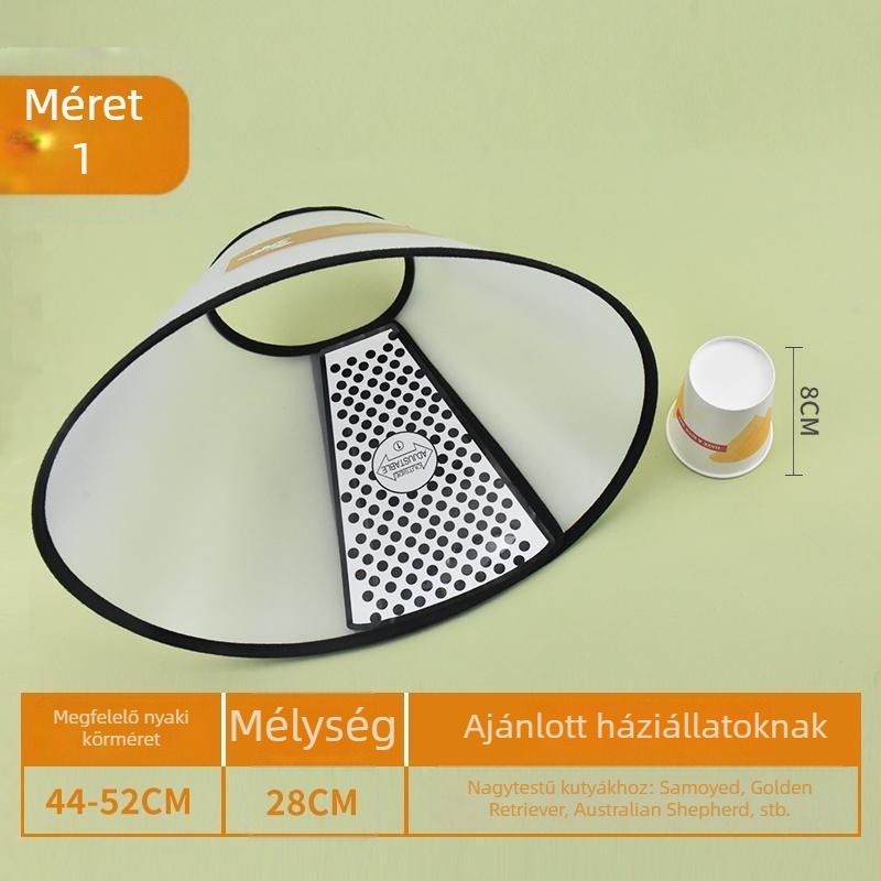 Elizabethán gallér macskák és kutyák számára - posztoperatív védő nyakörv, megfelel minden évszaknak, megakadályozza a nyalogatást és a karmolást