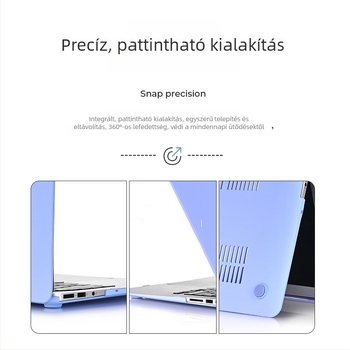 Matt védőburkolat Apple notebookhoz, kompatibil MacBook Pro 15,4 hüvelyk és MacBook Air 13,3 hüvelyk, krémszín.