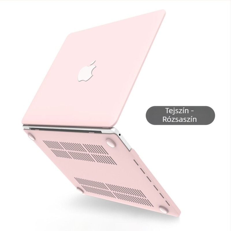 Matt védőburkolat Apple notebookhoz, kompatibil MacBook Pro 15,4 hüvelyk és MacBook Air 13,3 hüvelyk, krémszín.