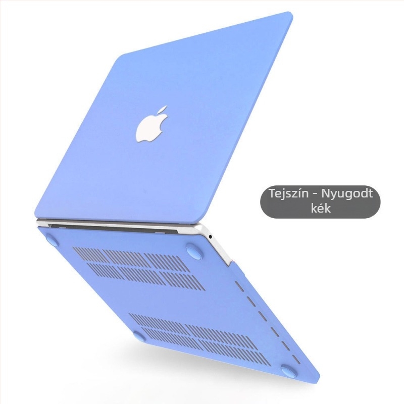 Matt védőburkolat Apple notebookhoz, kompatibil MacBook Pro 15,4 hüvelyk és MacBook Air 13,3 hüvelyk, krémszín.