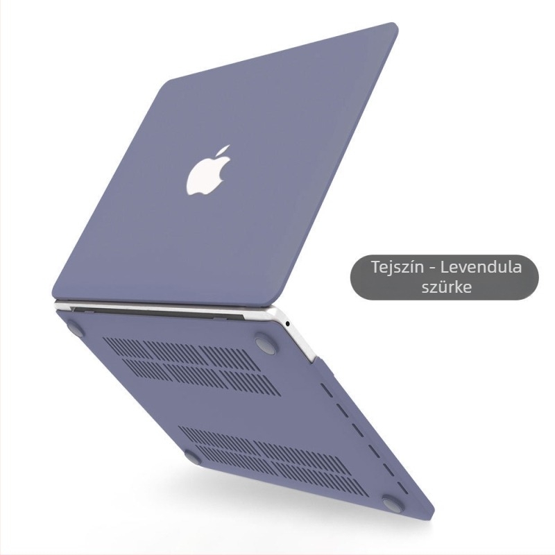 Matt védőburkolat Apple notebookhoz, kompatibil MacBook Pro 15,4 hüvelyk és MacBook Air 13,3 hüvelyk, krémszín.
