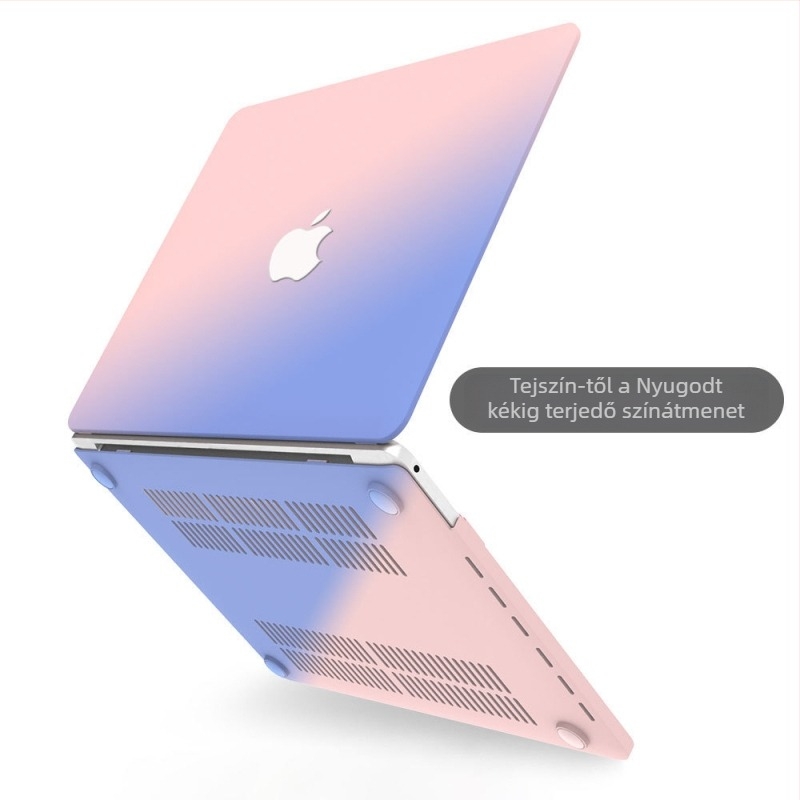 Matt védőburkolat Apple notebookhoz, kompatibil MacBook Pro 15,4 hüvelyk és MacBook Air 13,3 hüvelyk, krémszín.