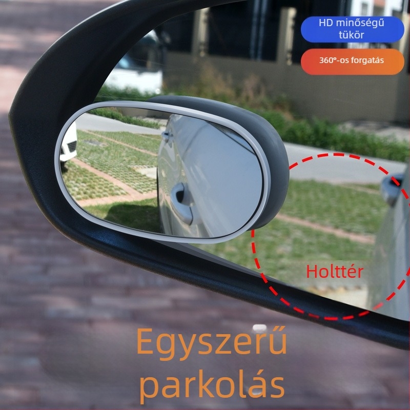 Jingduobao hátsó nézet tükör – kisméretű kör alakú, ultra széles látószög, nagy látómező, holttér-segítő tükör