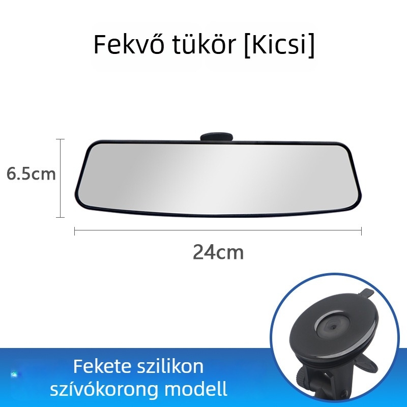 Autó belső visszapillantó tükör széles látómezővel, anti-reflexiós, széles látószög, HD ívelt és sík tükör