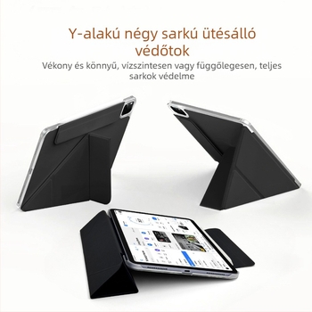 Mágneses kettős oldalas védőtok iPad Air 7./6. generációhoz és iPad Pro 11-hez, könnyű, vékony, négy sarok védelmével