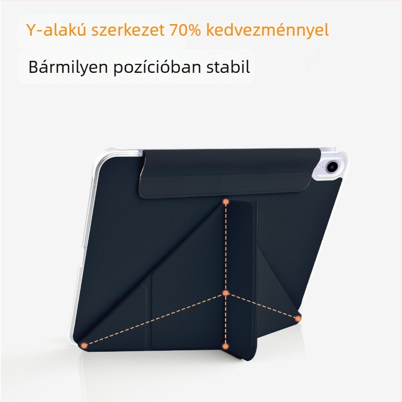 Mágneses kettős oldalas védőtok iPad Air 7./6. generációhoz és iPad Pro 11-hez, könnyű, vékony, négy sarok védelmével