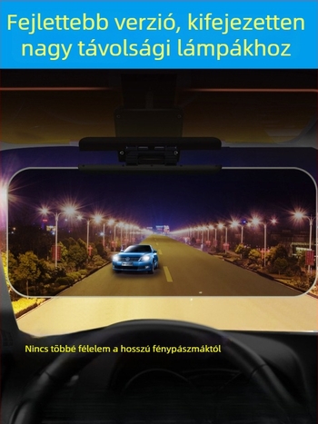 Autóhoz anti-glare tükör, ragasztásos felszerelés, univerzális illeszkedés, egyszerű stílus