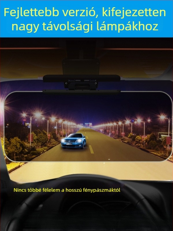 Autóhoz anti-glare tükör, ragasztásos felszerelés, univerzális illeszkedés, egyszerű stílus