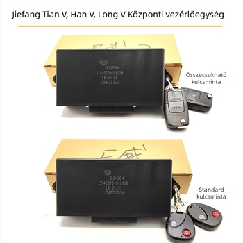 Jiefang J6/J6P/Jh6/J6L modellhez központi zárendszer távirányítóval és központi vezérlőegységgel — kulcs konfigurációk: 2 összecsukható távirányító + központi egység; 2 kerek távirányító + központi egység; 2 összecsukható + központi egység; összecsukható t