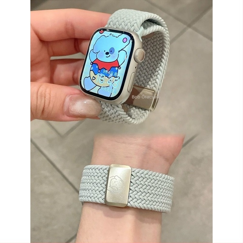 Kötött mágneses csattal ellátott Apple Watch szíj — kompatibil Apple Watch, fonott dizájn