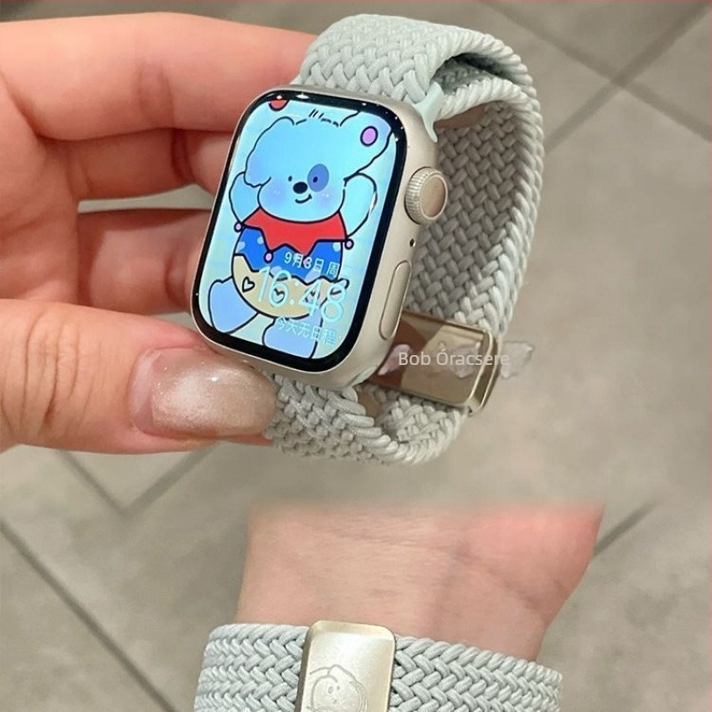 Kötött mágneses csattal ellátott Apple Watch szíj — kompatibil Apple Watch, fonott dizájn