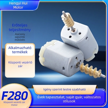 Szénkefés motor F280 DC motor autó permetezőhöz, masszírozóhoz és vízpumpához (Modell: F280; Típus: szénkefés motor; Áram: DC; Feszültség: DC ≤ 36V; Hatékonyság: 75%)