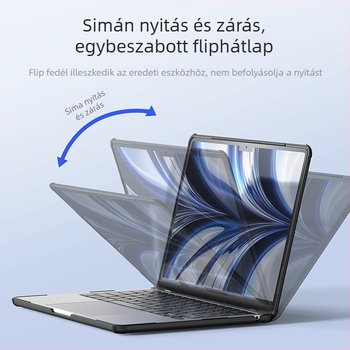 MacBook Air és más notebookokhoz készült TPU védőtok – vékony, könnyű, ütésálló, hőelvezetéssel, modell LCGH-LCGM, a DUX DUCIS-től