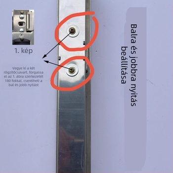 Ajtózár hardver készlet — állítható központi vezérlés, rozsdamentes acél és vas, modern egyszerű stílus