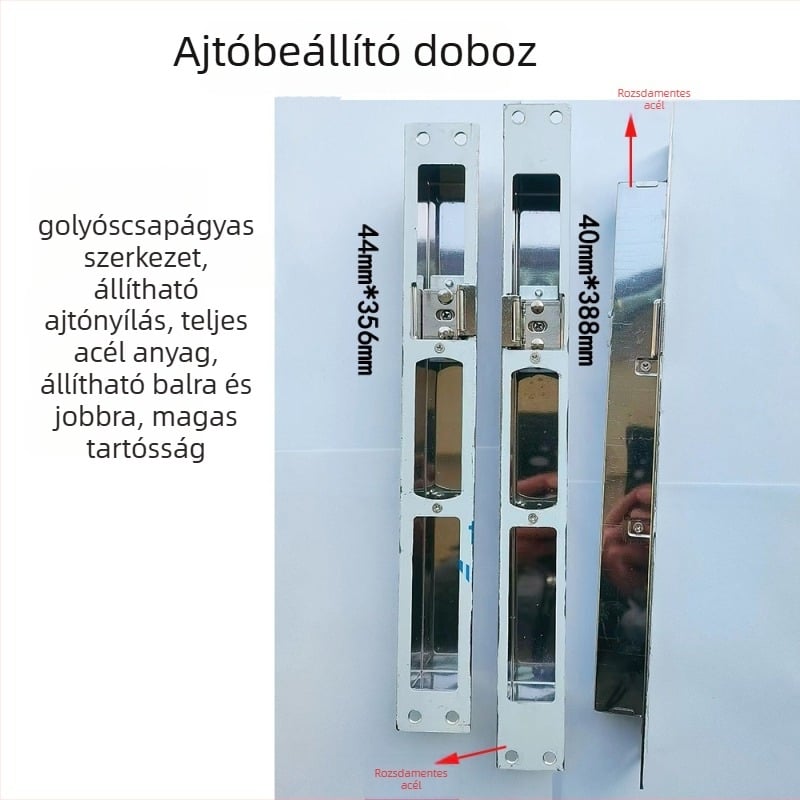 Ajtózár hardver készlet — állítható központi vezérlés, rozsdamentes acél és vas, modern egyszerű stílus