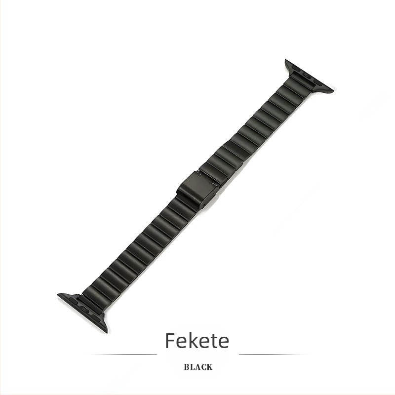 Outsmart bamboo-link rozsdamentes acél óraszíj kompatibil Apple Watch-hoz, Huawei-hez és Xiaomi 89 Pro-hoz