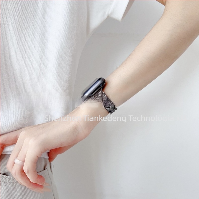 Fém Apple Watch szíj - divatos stílus, kompatibil az Apple Watch-szal