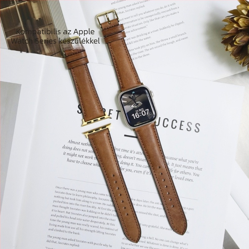 Apple Watch bőrszíj matt retro hatással, személyre szabott