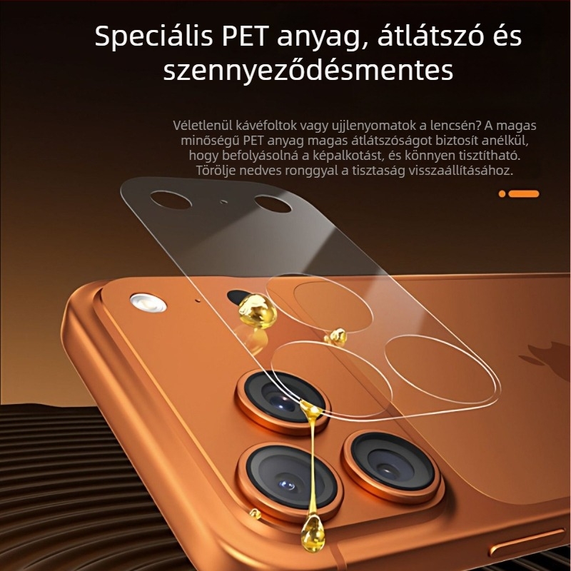 Apple iPhone Pro Max kameramodulhoz fólia — edzett üveg, HD minőség, robbanásbiztos, ütésálló, mindent egyben védő alap