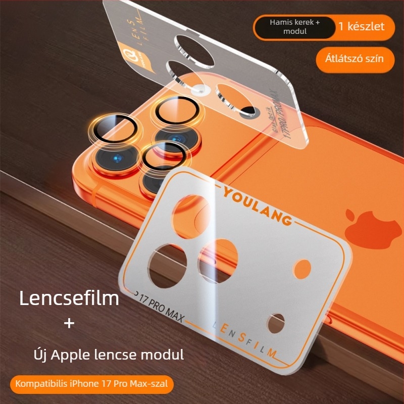 Apple iPhone Pro Max kameramodulhoz fólia — edzett üveg, HD minőség, robbanásbiztos, ütésálló, mindent egyben védő alap