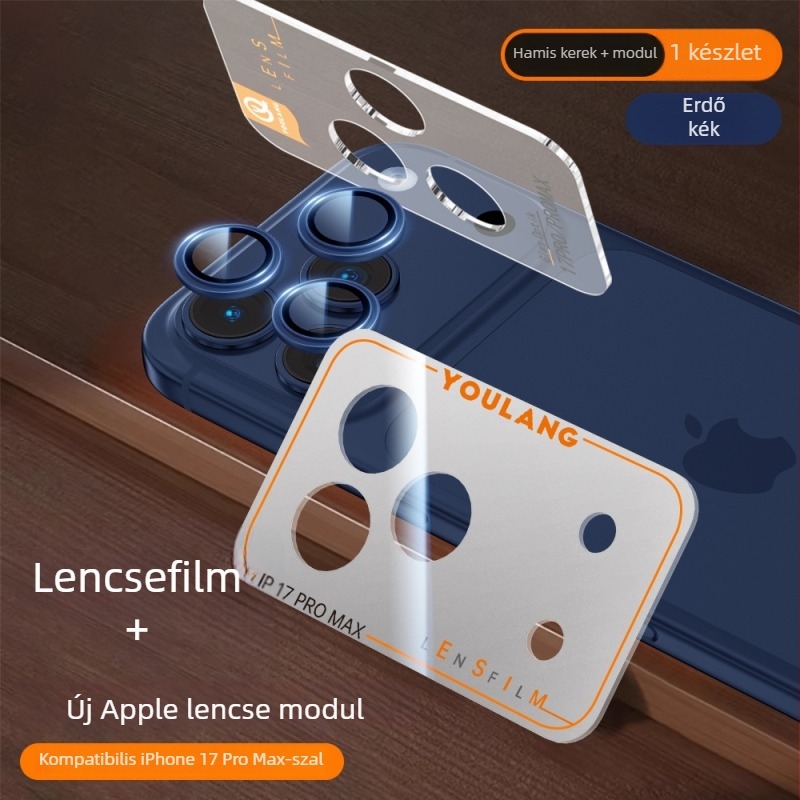Apple iPhone Pro Max kameramodulhoz fólia — edzett üveg, HD minőség, robbanásbiztos, ütésálló, mindent egyben védő alap