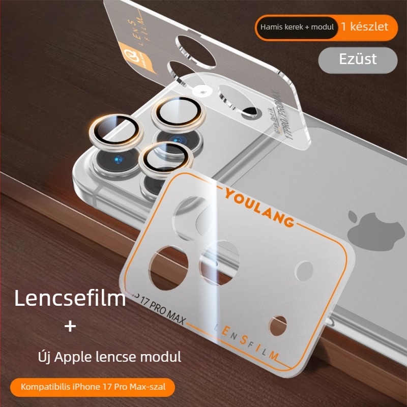Apple iPhone Pro Max kameramodulhoz fólia — edzett üveg, HD minőség, robbanásbiztos, ütésálló, mindent egyben védő alap