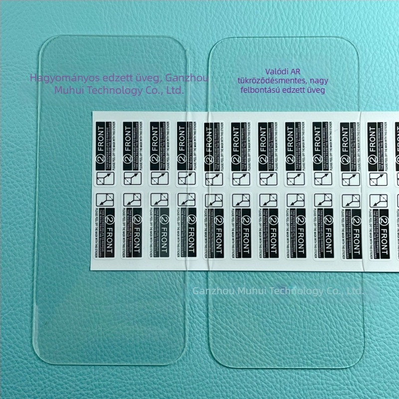 iPhone 17 Pro Maxhoz készült edzett üveg elülső kijelzővédő, anti-reflexiós bevonattal, nagy átlátszóság, anti-ujjlenyomat és ütésálló