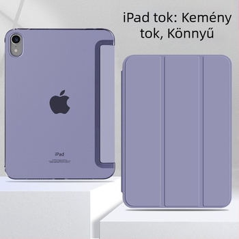 Háromrészes merev tok 12,9 hüvelykes, Mini 7, Air 5 és 11 hüvelykes iPad modellekhez, kompatibil az iPad 10,2 hüvelykes.