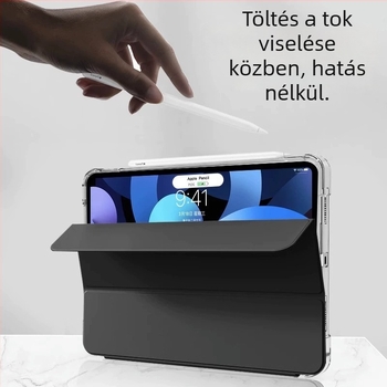 Zihao Faction Átlátszó akril védőtok iPad Pro 12,9 és 10,2 hüvelykhez, tollhely nélkül
